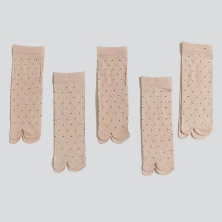 Dotted massage anti-slip socks summer thin section transparent mid
