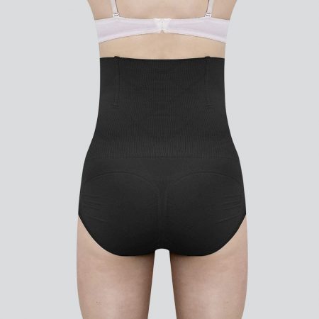 Women's Shapewear Grip Wire No Rolling Down Tummy Tucker (Black)