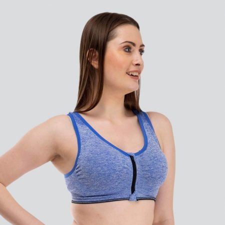 Women's Front Zipper Padded Sports bra