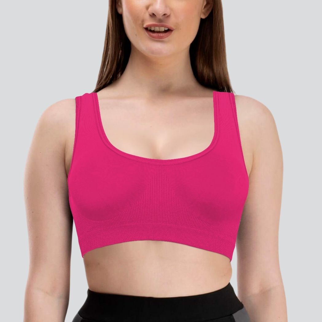 Womens Non Padded Non Wired Sports Bra
