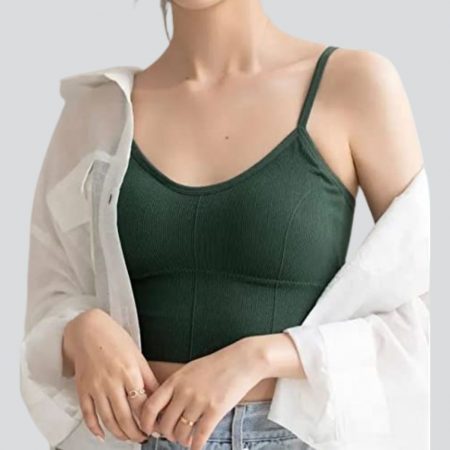 Women Cotton Longline Padded Wire Free Adjustable Straps Sports Bra